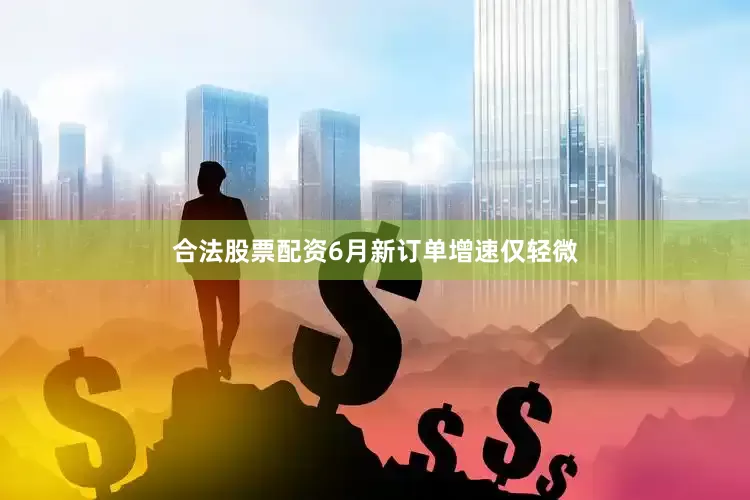 合法股票配资6月新订单增速仅轻微